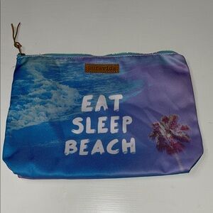 Pura Vida eat sleep beach cosmetic bag